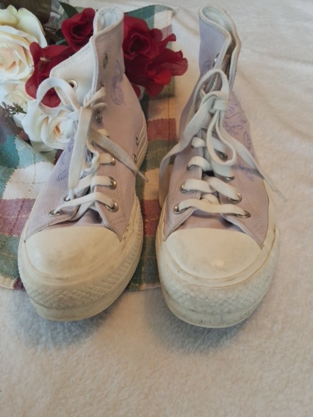 Converse All Star Light Purple Color High Top Sneakers Womens Size 7 1/2